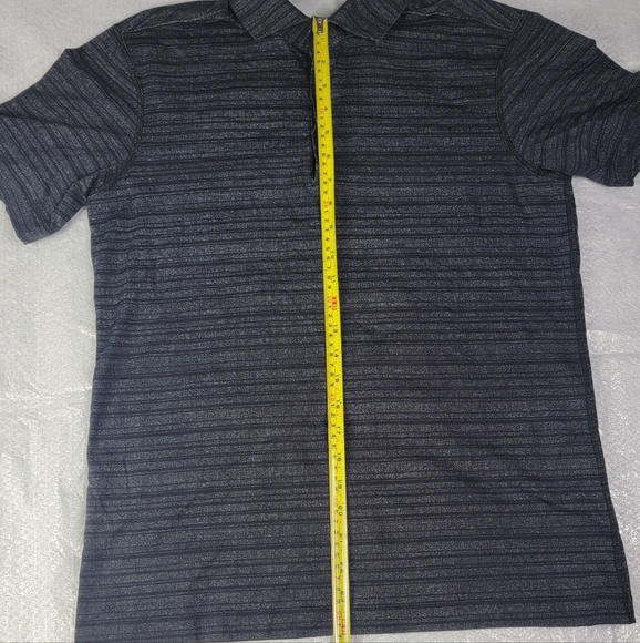 Lululemon Short Sleeve Black Grey Performance Polo Golf Shirt Medium (No Tag) - Picture 4 of 10